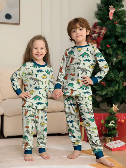 Christmas Dinosaur Print Outfits