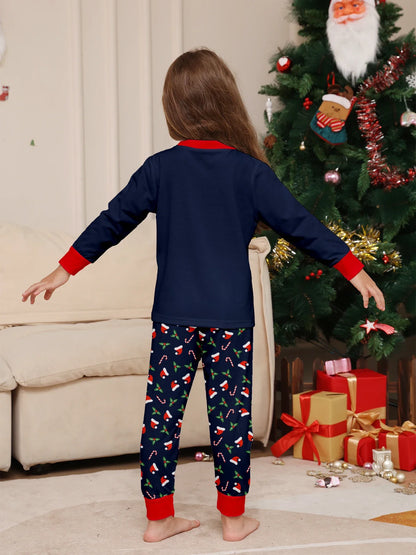 Merry Christmas Print Pajamas Set