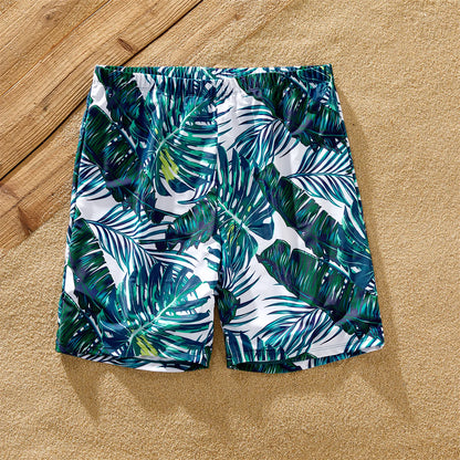 Family Matching One-piece Swimwear Set