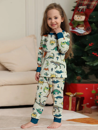 Christmas Dinosaur Print Outfits