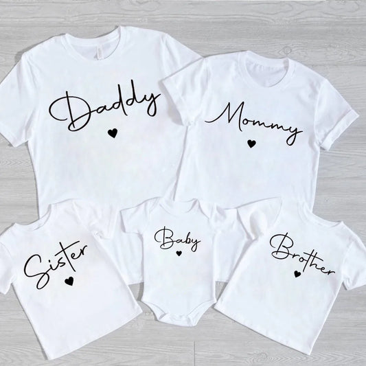 Short Sleeve Casual Family Outfit