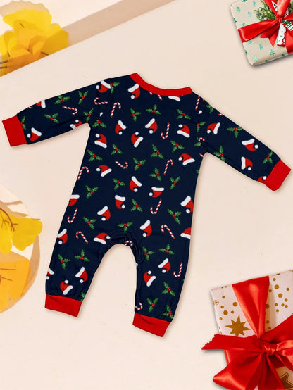 Merry Christmas Print Pajamas Set